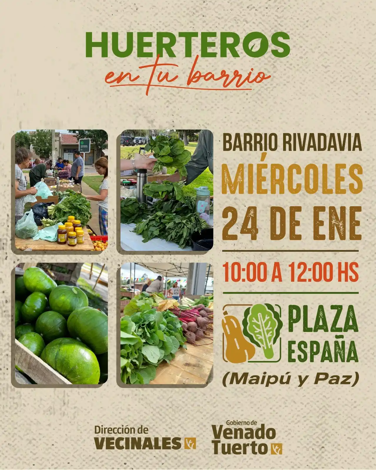Huerteros en tu barrio Plaza españa