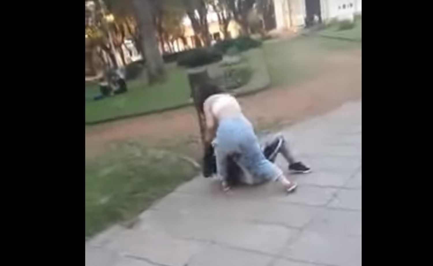 Preocupan las peleas entre adolescentes en la plaza Constitución