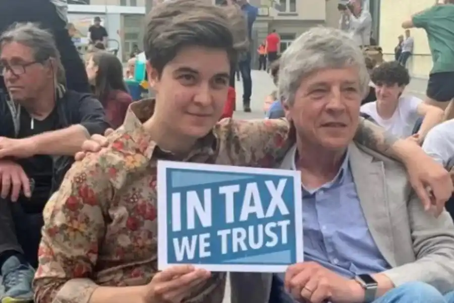 Marlene Engelhor en Davos mientras se realizaba el Foro Económico Mundial: reclamaba más impuestos para los ricos.