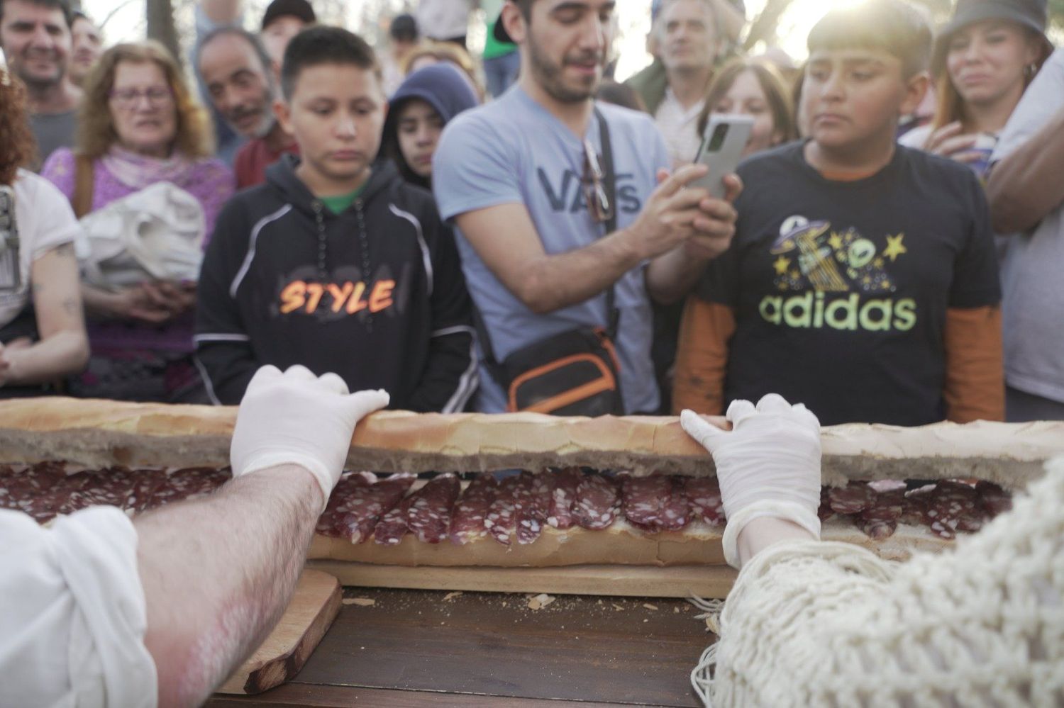 Hicieron un sandwich gigante