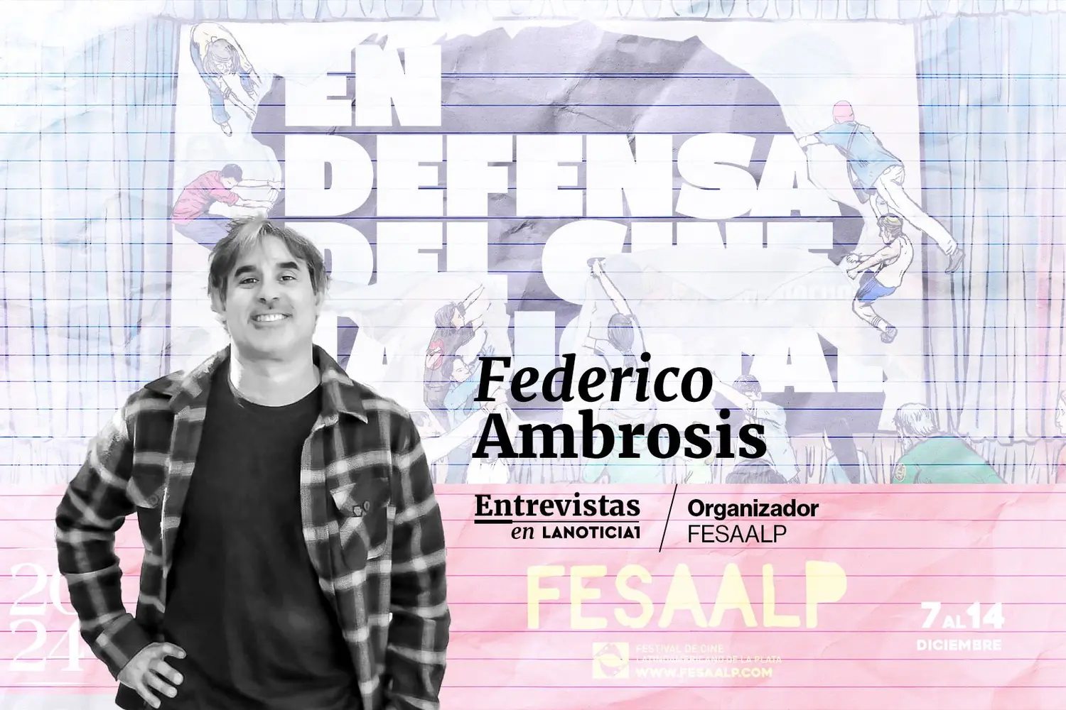Federico Ambrosis habla sobre el Festival de Cine Latinoamericano de la Plata.