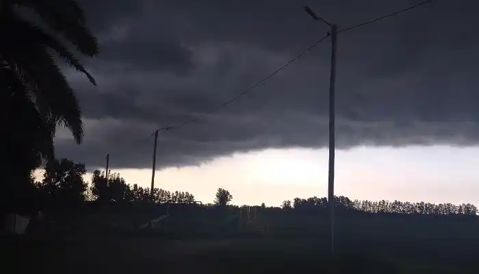 Las tormentas se esperan para noche y hasta el mediodía de mañana, viernes.