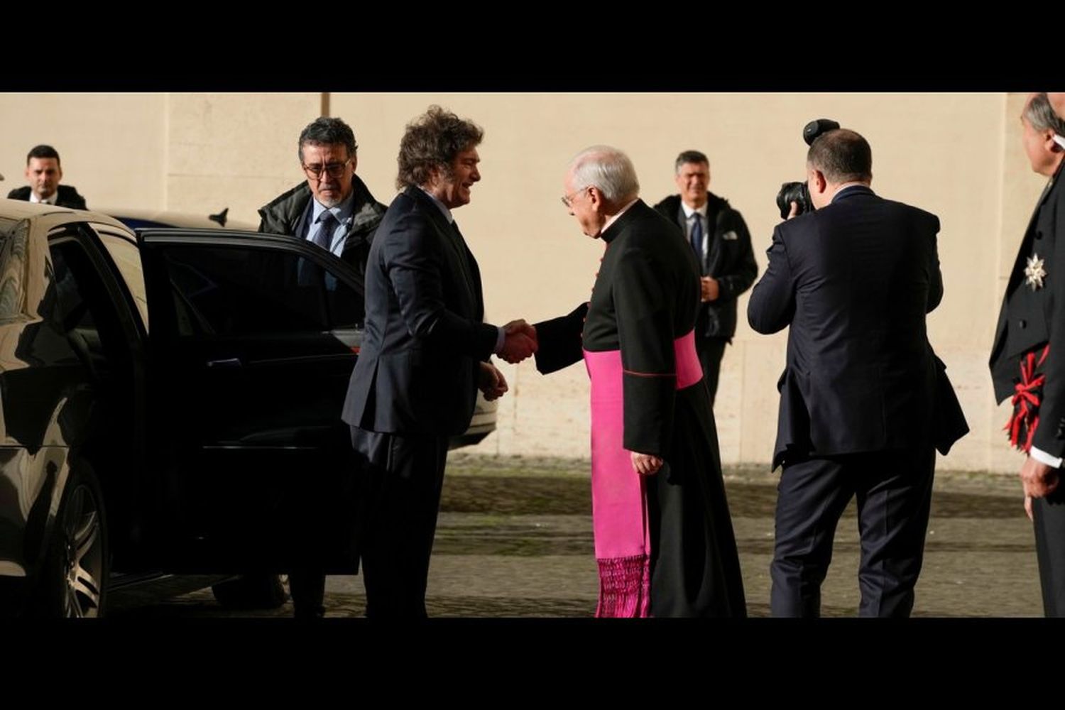 El presidente Milei ya está reunido con el Papa