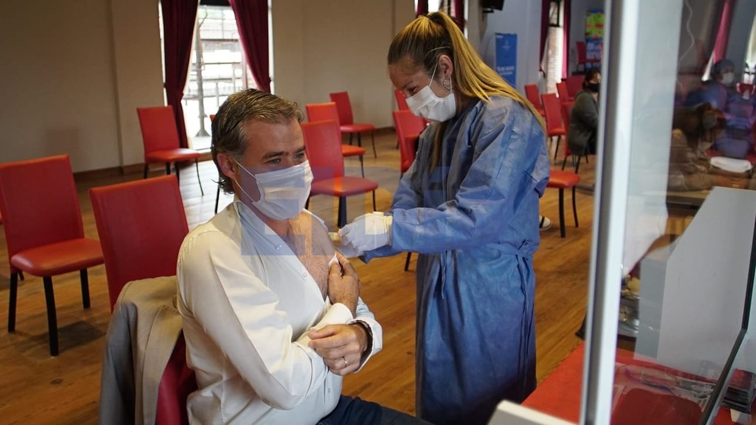 Casi 100 días después, Piaggio recibió su segunda dosis contra el Covid-19