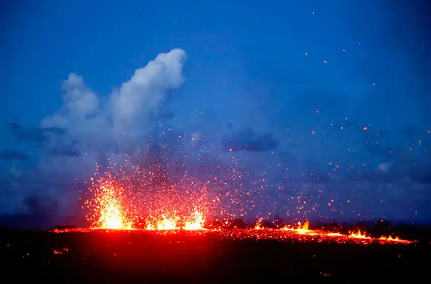 La erupción del volcán Kilauea en Hawaii