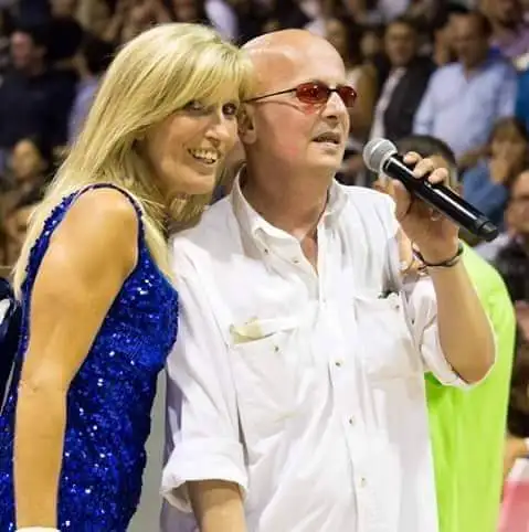 La Directora con el recordado "Beto" Ronconi
