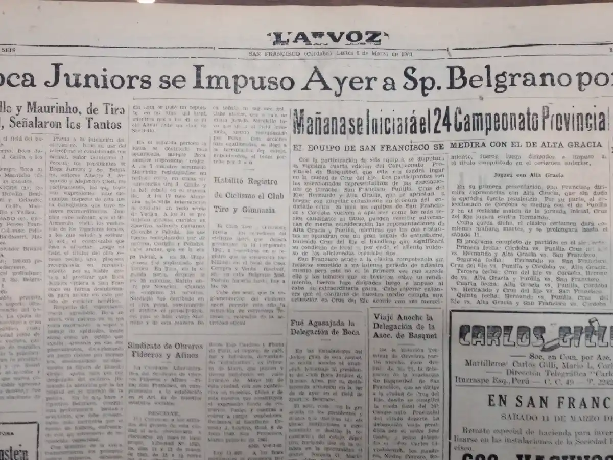 Hace 60 años, Sportivo recibía por primera vez a Boca