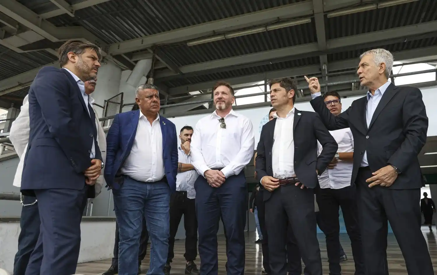 Las autoridades de Gobierno recorrieron las instalaciones junto a los titulares de la AFA y la Conmebol.