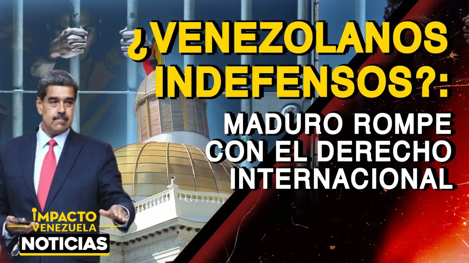 ¿VENEZOLANOS INDEFENSOS? Maduro rompe con el derecho internacional  – VIDEO