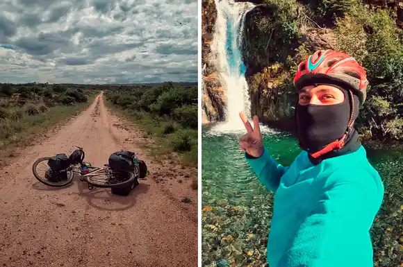 Desde Rafaela hasta el ‘fin del mundo’ en bicicleta: “Salí a conocer personas, lugares, a vivir experiencias”