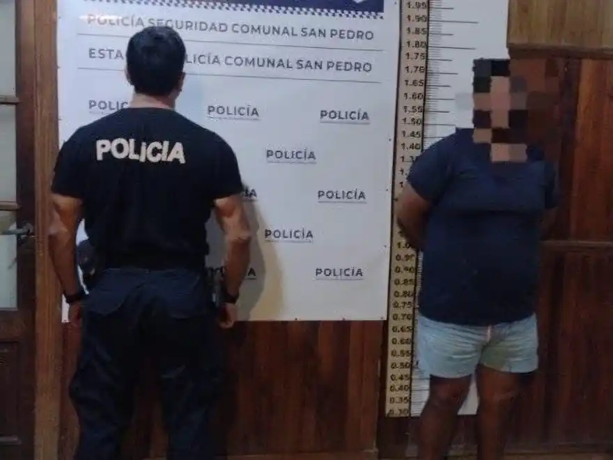 El aprehendido fue trasladado a la Comisaría.