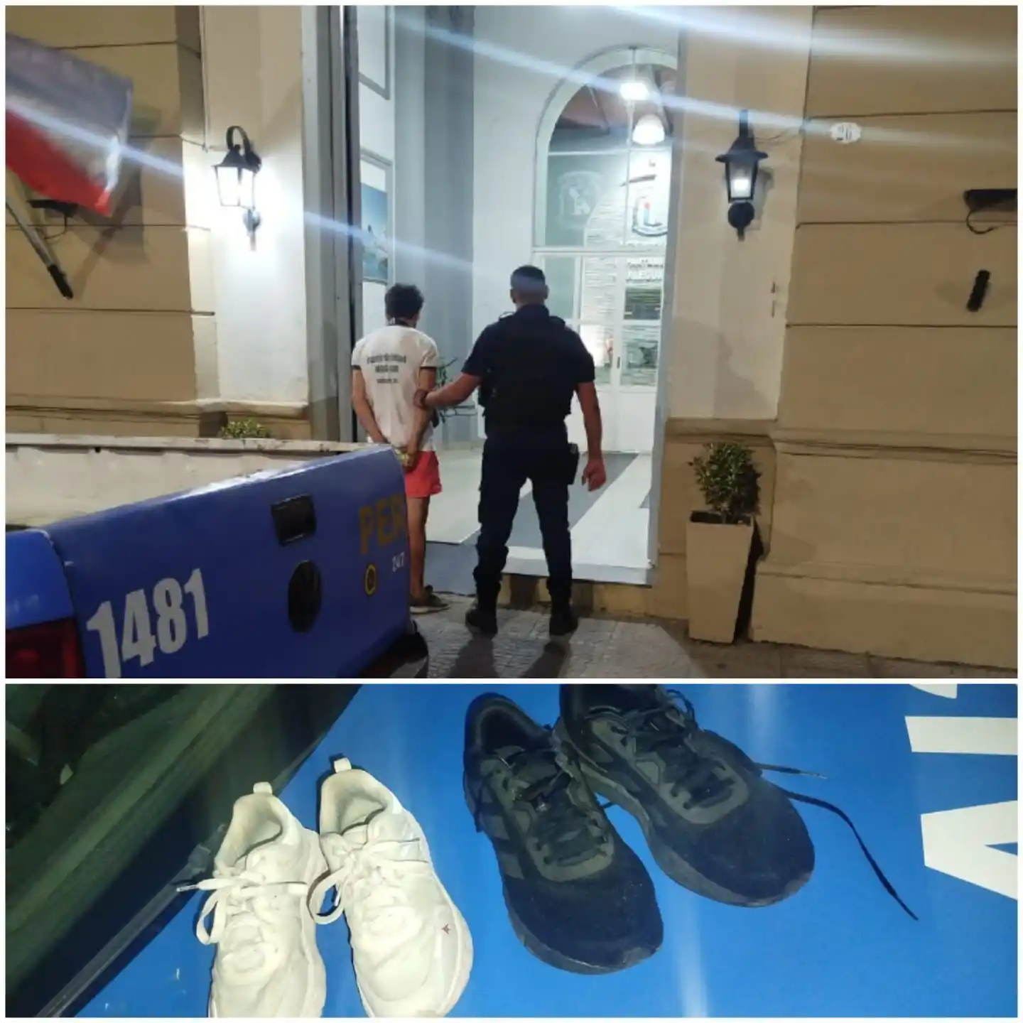 Atraparon a un hombre con zapatillas robadas cerca de Costanera