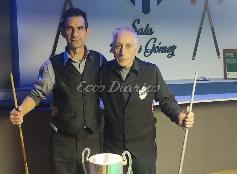 Finalistas. Sergio Dinunzio (campeón) y Alfredo Taboada (subcampeón)