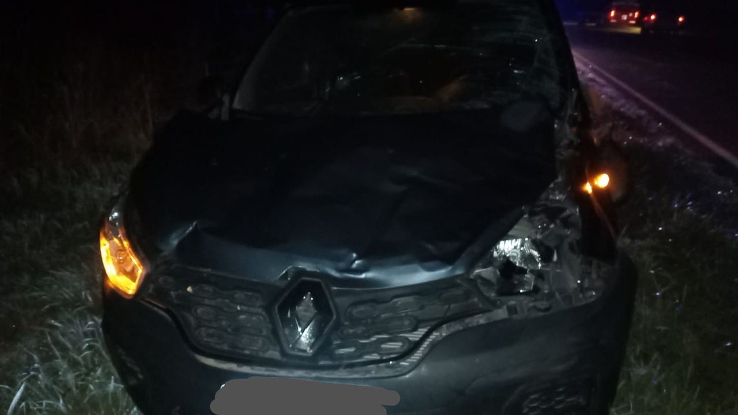 El automóvil involucrado en el accidente.