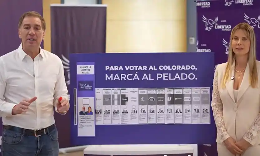 LLA esconde a Espert: "Para votar al colorado, marcás al pelado"