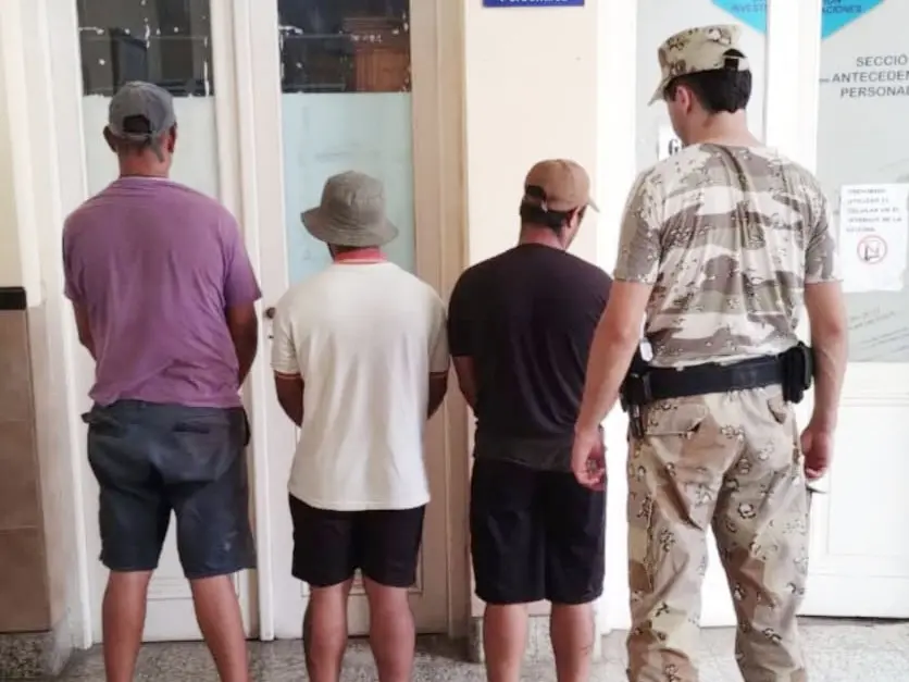 Detenidos en operativos y secuestro de armas, caza ilegal y ganado robado