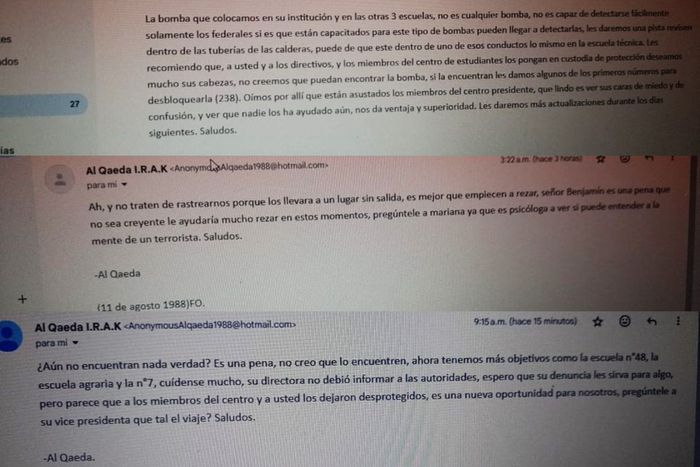 mails normal amenaza de bomba