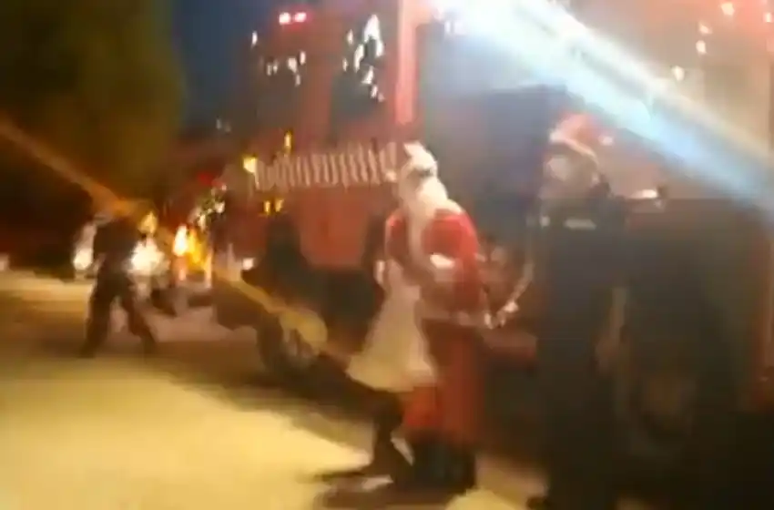 Papá Noel ya pasó por Sierra de los Padres