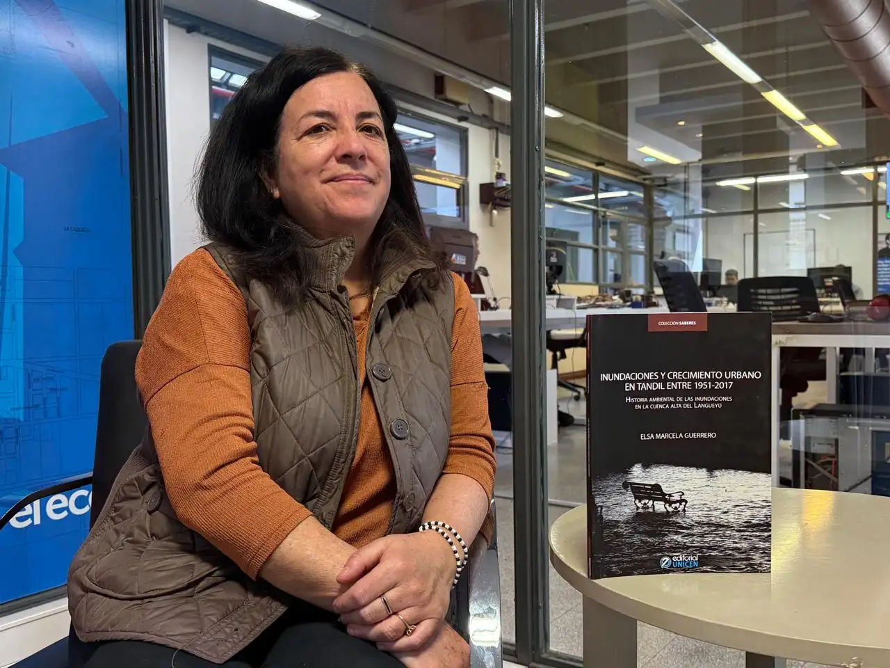 Marcela Guerrero y su libro “Inundaciones y crecimiento urbano en Tandil entre 1951-2017".