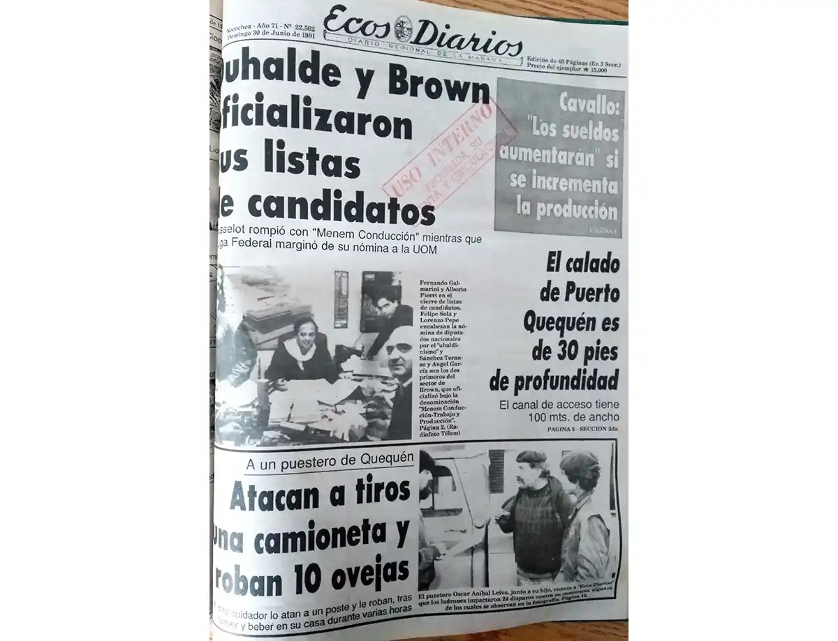 Domingo 30 de junio de 1991