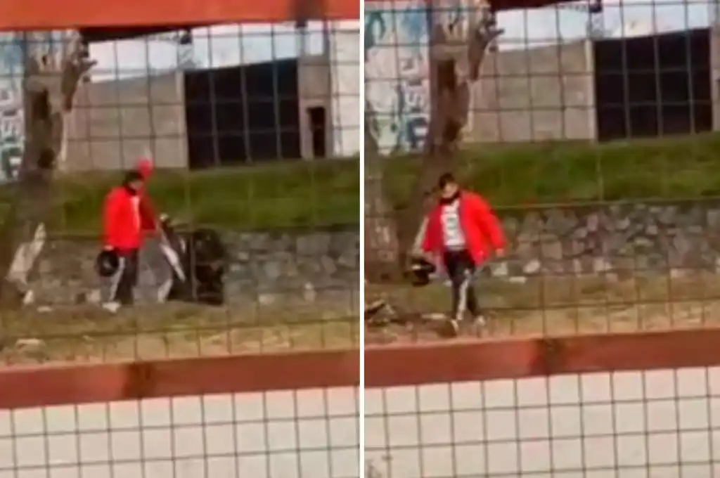 Ataque de furia en Alta Gracia: hombre arrojó su moto al canal tras no lograr que arrancara