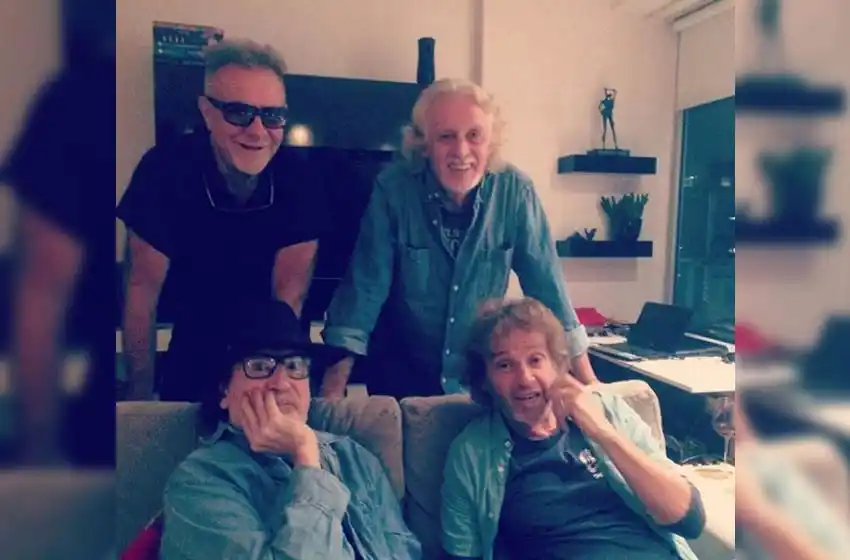 Charly, Nito Mestre, Gieco y Porchetto, juntos