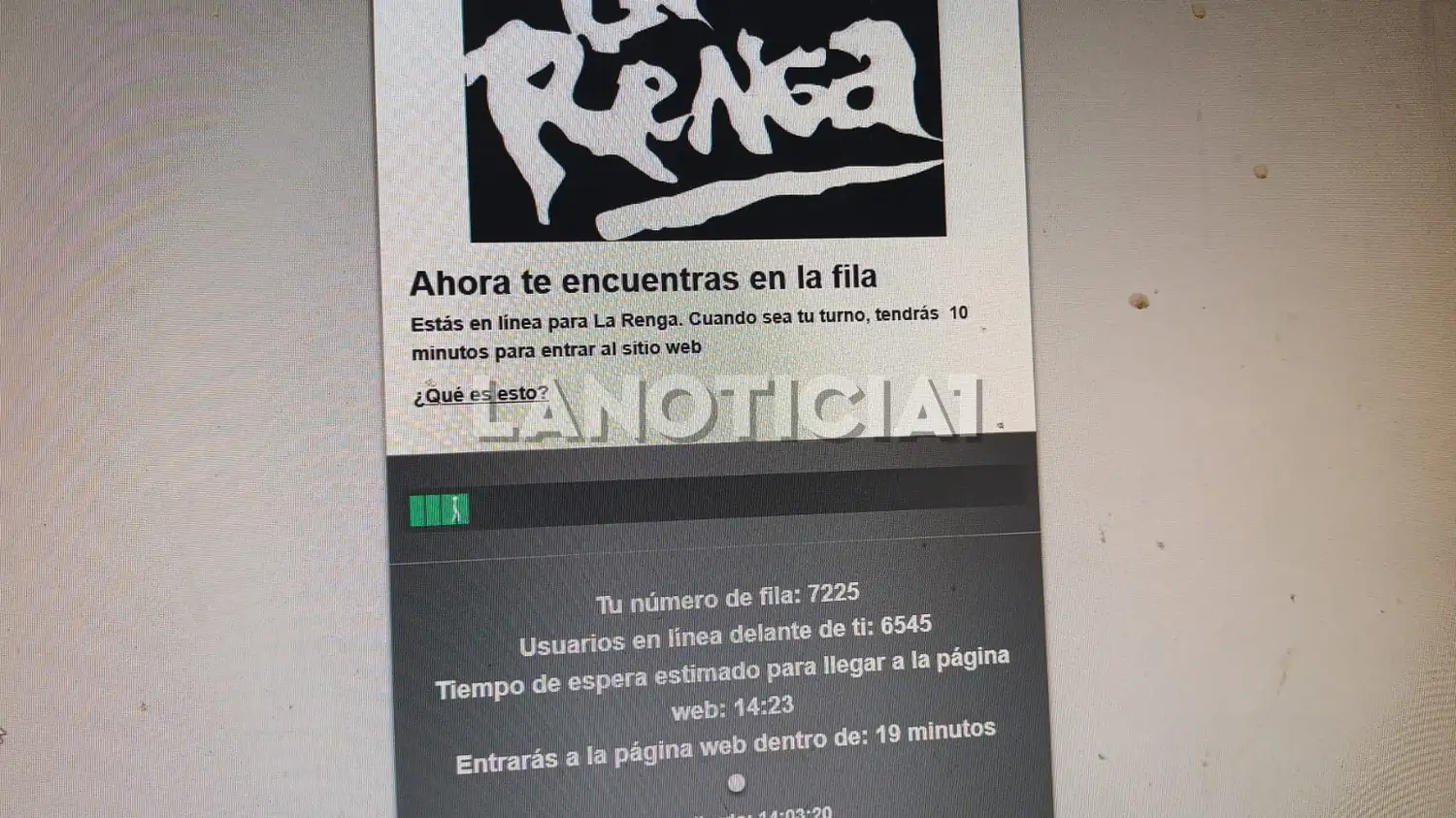 Fila virtual La Renga