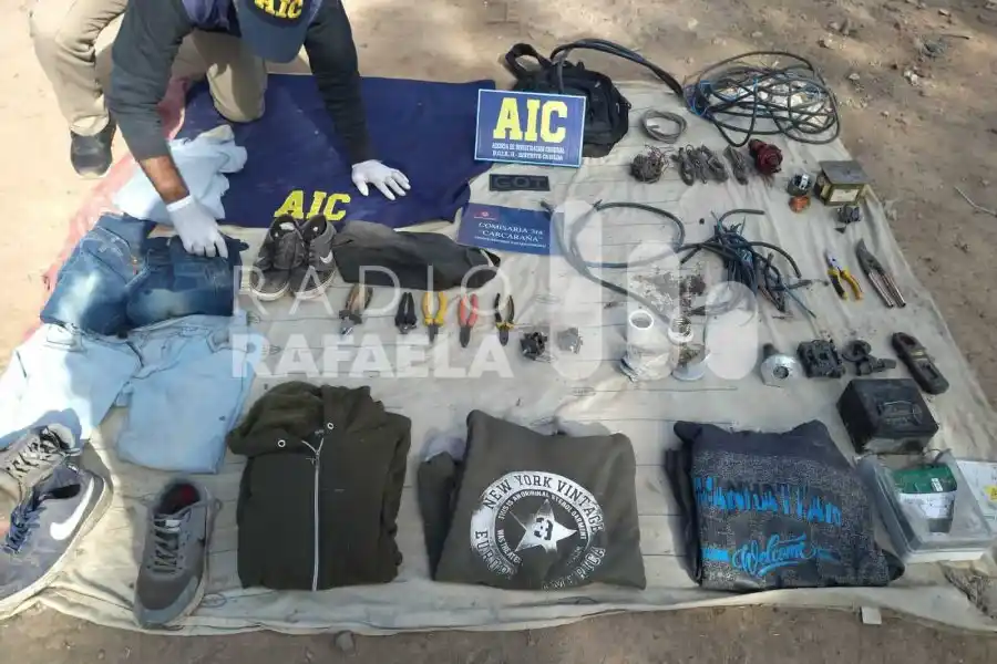 Las pertenencias secuestradas