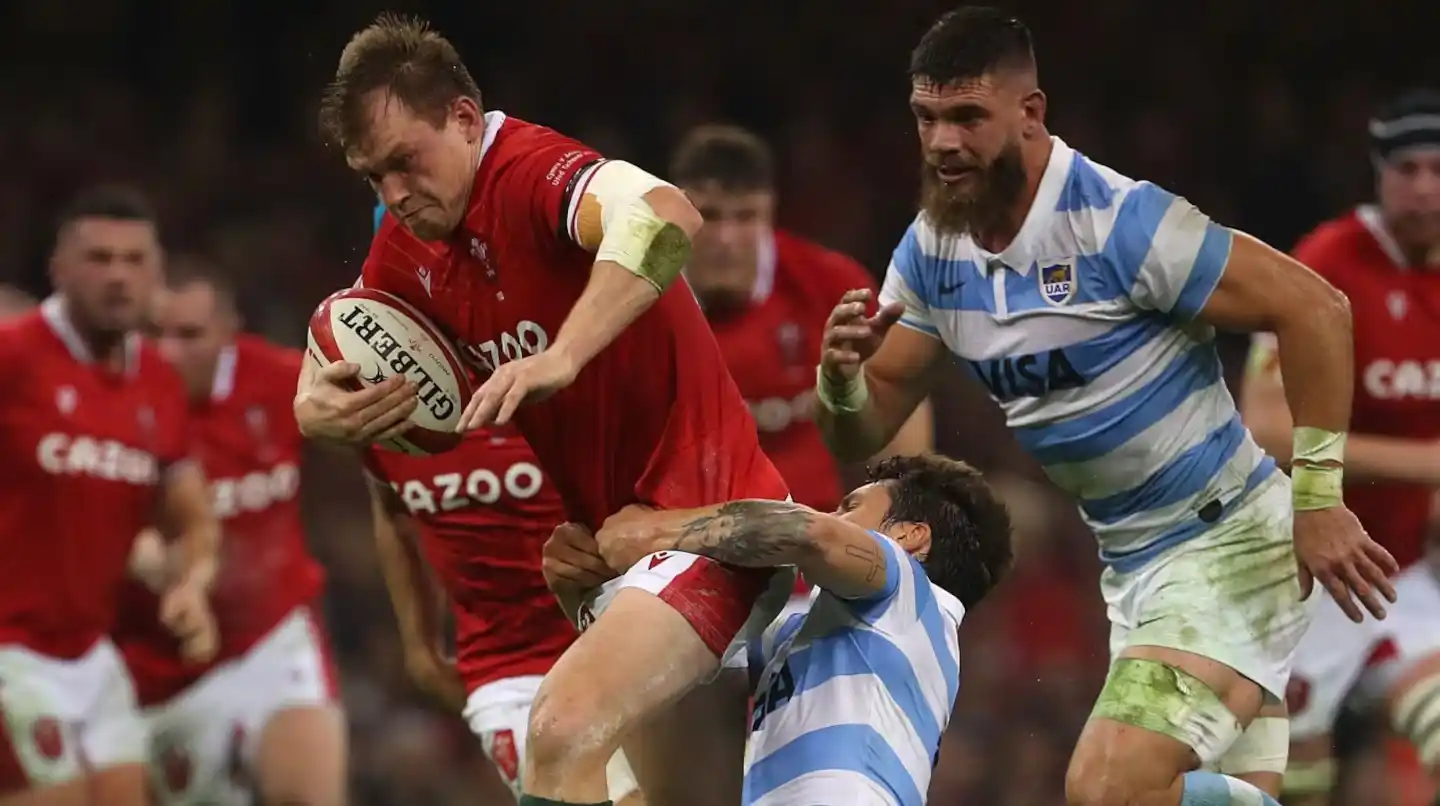 Los Pumas se enfrentan a Gales con la mira puesta en el Mundial de Rugby. (AFP)