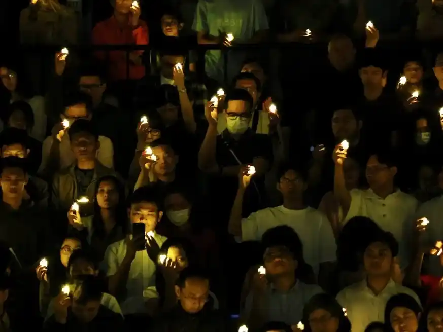 Populosa Misa de Navidad en el Indonesia Arena de Jakarta.