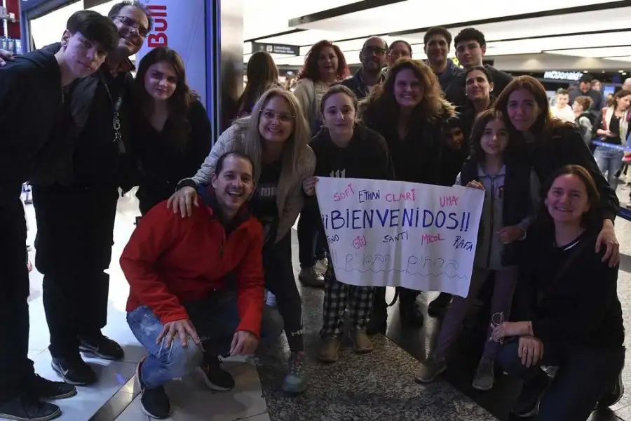 La llegada de los estudiantes / Foto:Telam