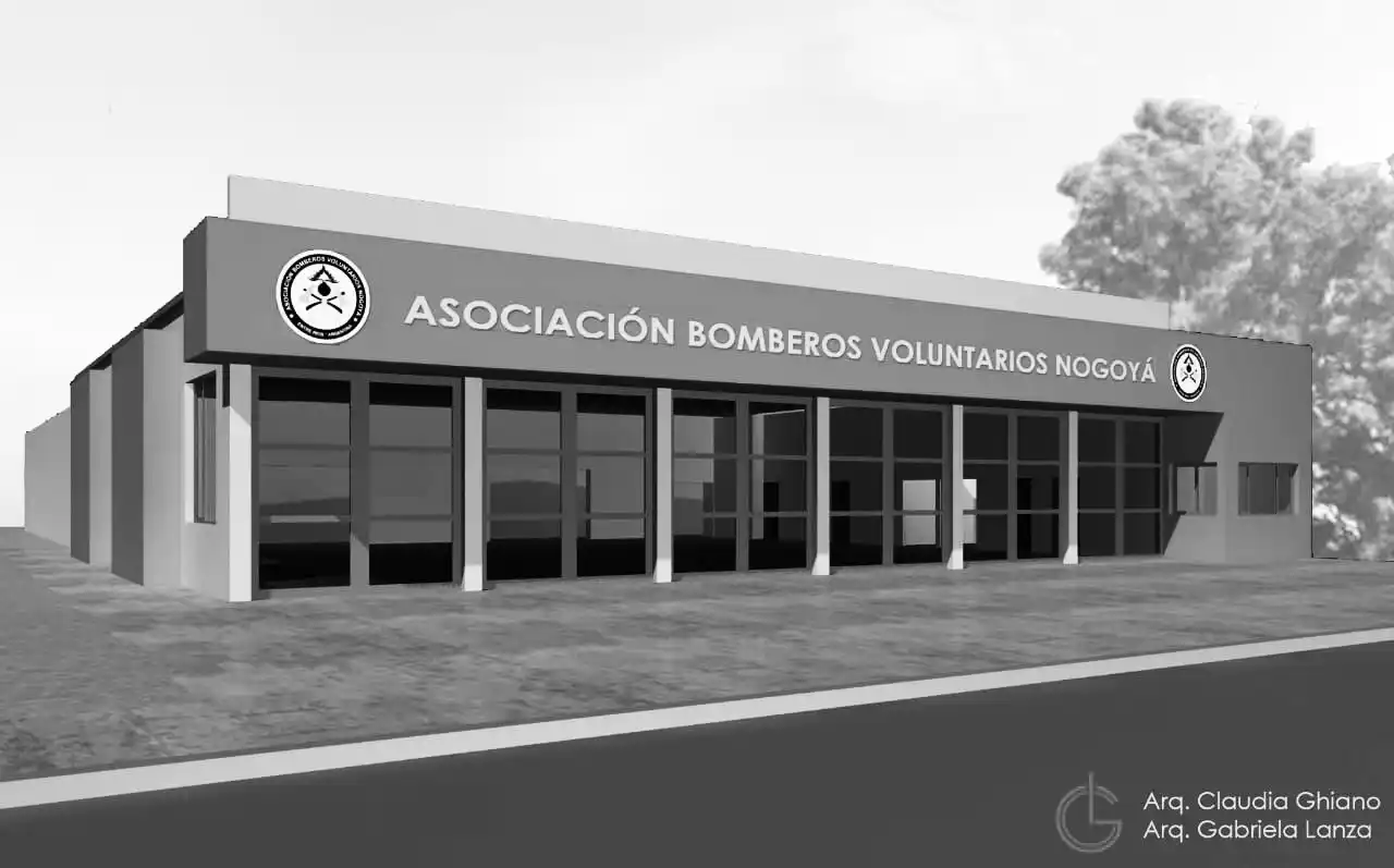Comenzó a ejecutarse el proyecto de ampliación en Bomberos Voluntarios de Nogoyá