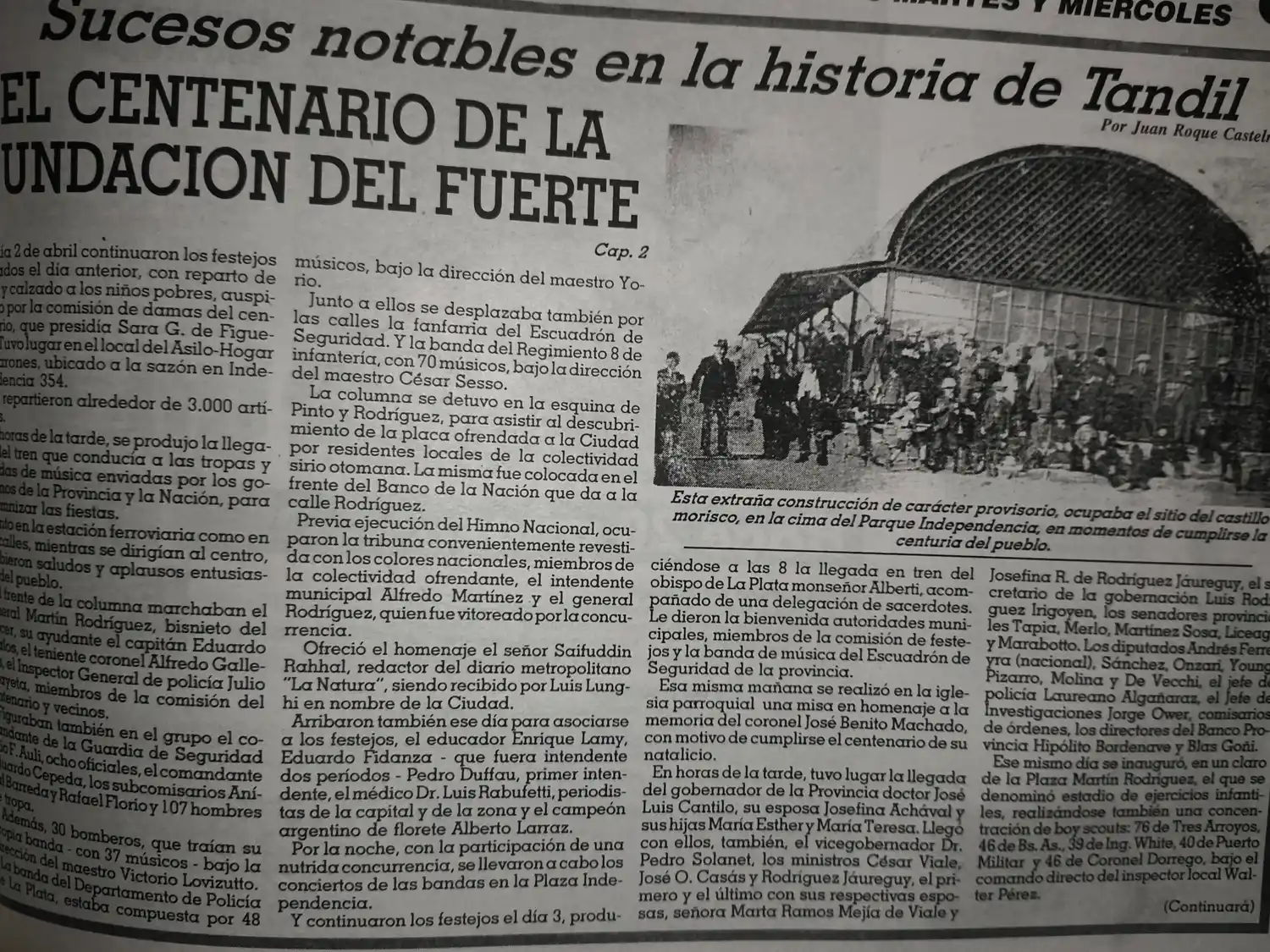 El centenario de la Fundación del Fuerte - Cap. 2.
