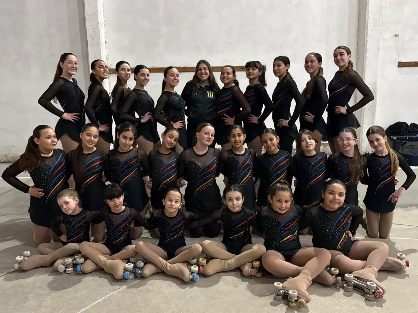 Patinadoras de Colegiales compiten en el Regional de Olavarría
