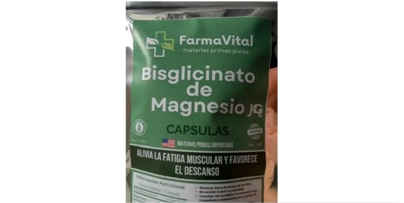 Bisglicinato de magnesio, marca Farma Vital