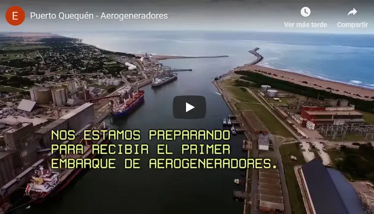 Puerto Quequén – Aerogeneradores