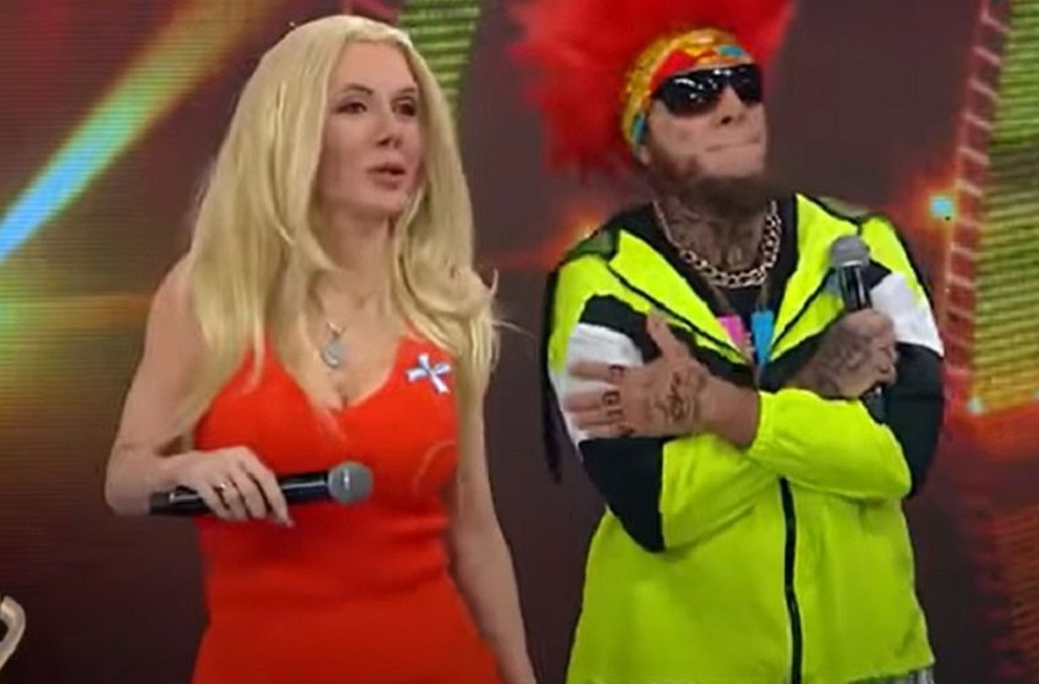 Desopilante: la visita de Mariana Nannis y Alex Caniggia a Showmatch para apoyar a Charlotte