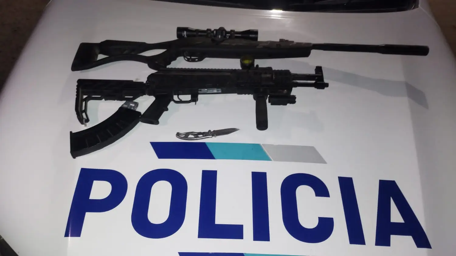 Las armas secuestradas