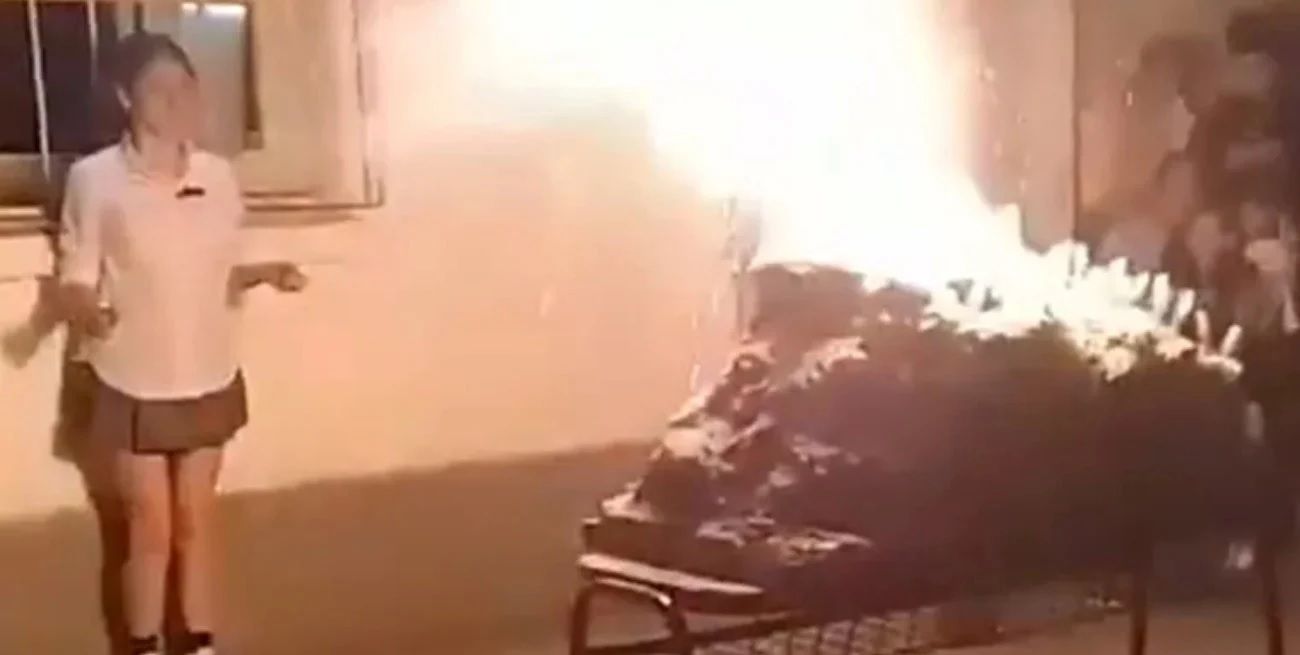 La feria de ciencias en Pergamino se vio interrumpida por una explosión.