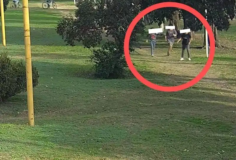 Otrade las imágenes que permitieron llegar al paradero del menor. Foto: Central de Monitoreo de Firmat