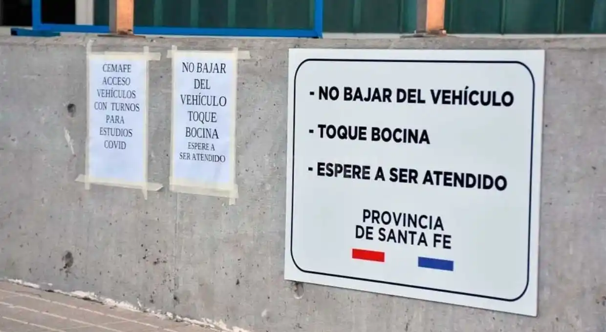 El Cemafe hisopa sin que la persona baje del auto