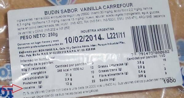 El "budín con cocaína" que vende Carrefour es furor en redes sociales
