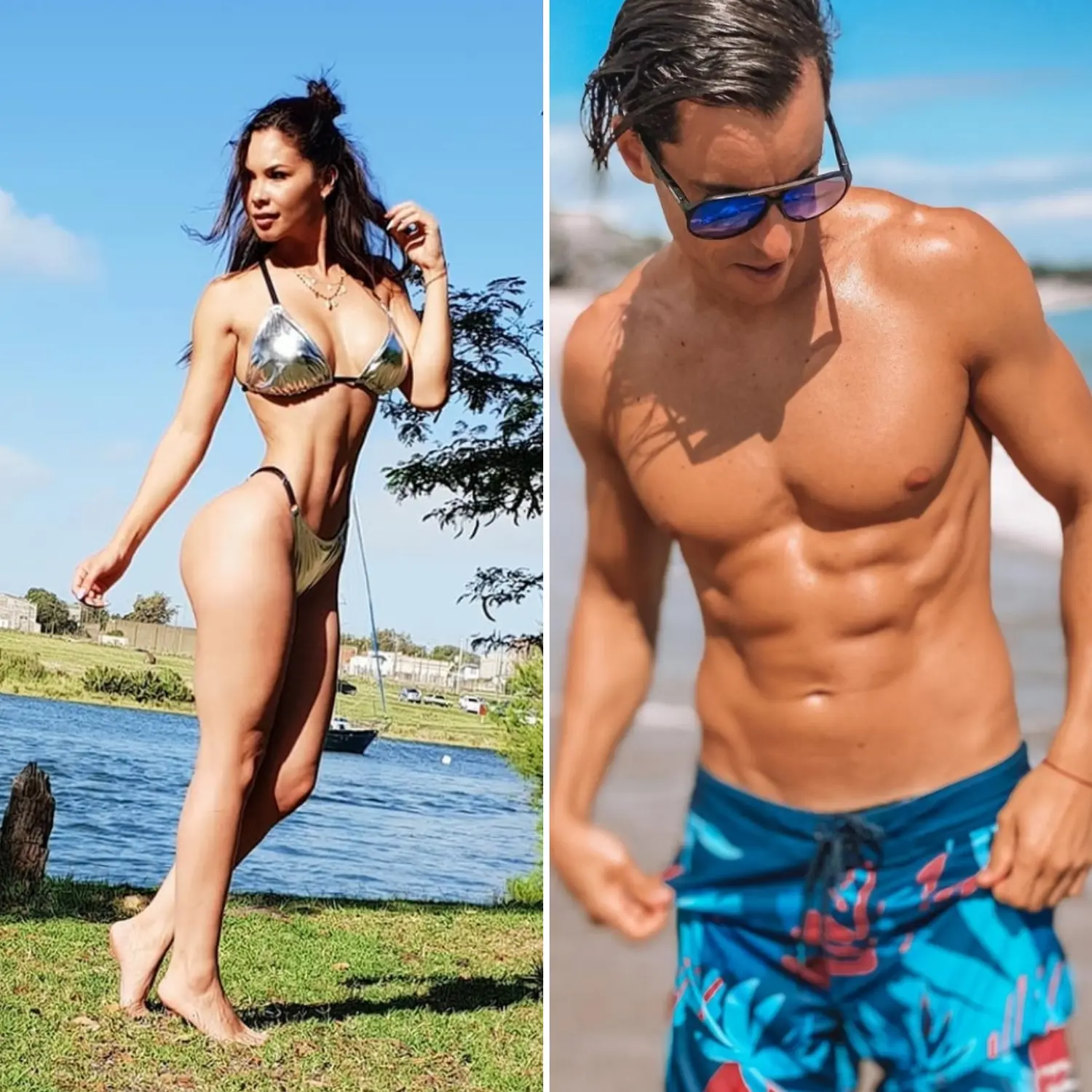 Los dos ex Gran Hermano que lucen sus cuerpos esculturales en Necochea