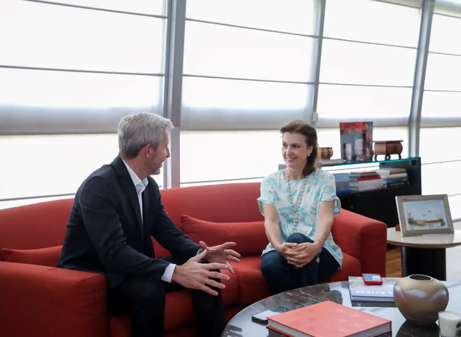 Frigerio se reunió con los funcionarios nacionales Guillermo Ferraro, Pablo Quirno y Diana Mondino