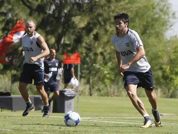 Sin Cristian Pavón, el plantel trabajó duro en Cardales