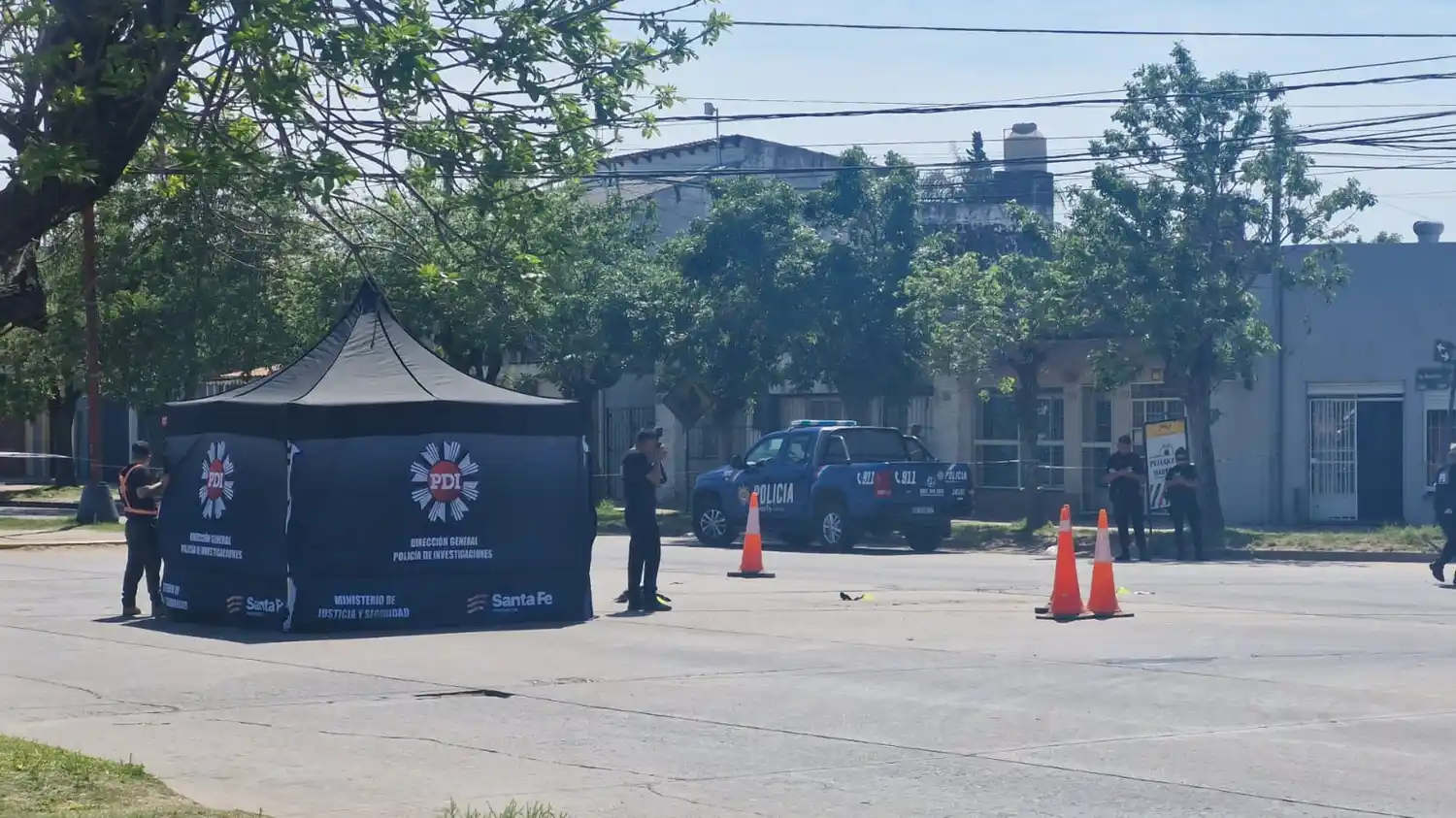 El siniestro fue en Av. Peñaloza y Alberti.