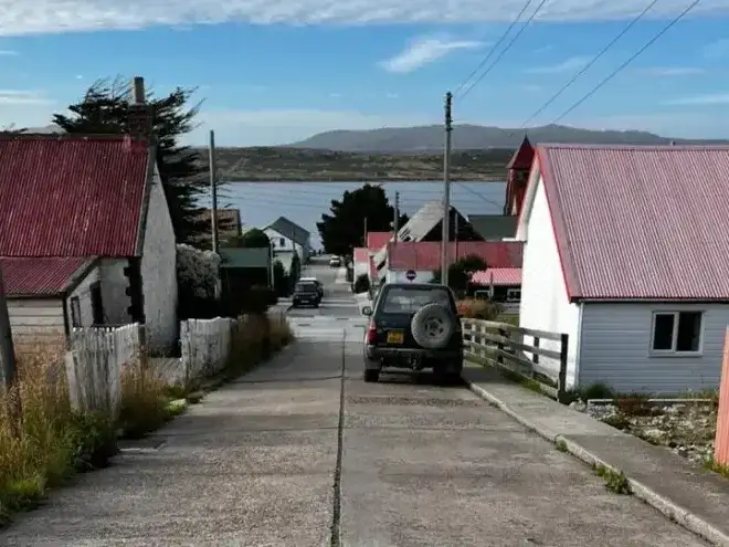 La zona habitada de Malvinas.