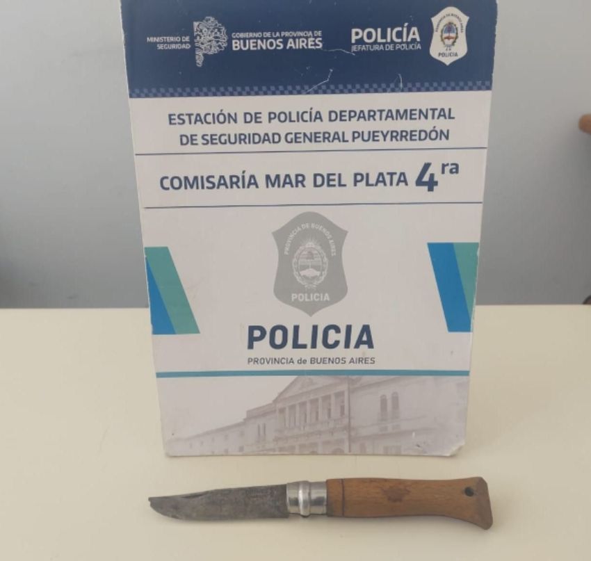 Lo amenazó con un cuchillo por una discusión de tránsito