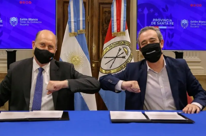 Perotti y Javkin acordaron un auxilio financiero del gobierno provincial al municipio