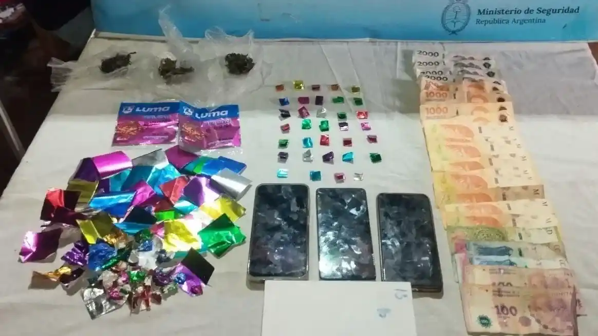 Parte del material secuestrado durante los allanamientos. Foto: Gentileza